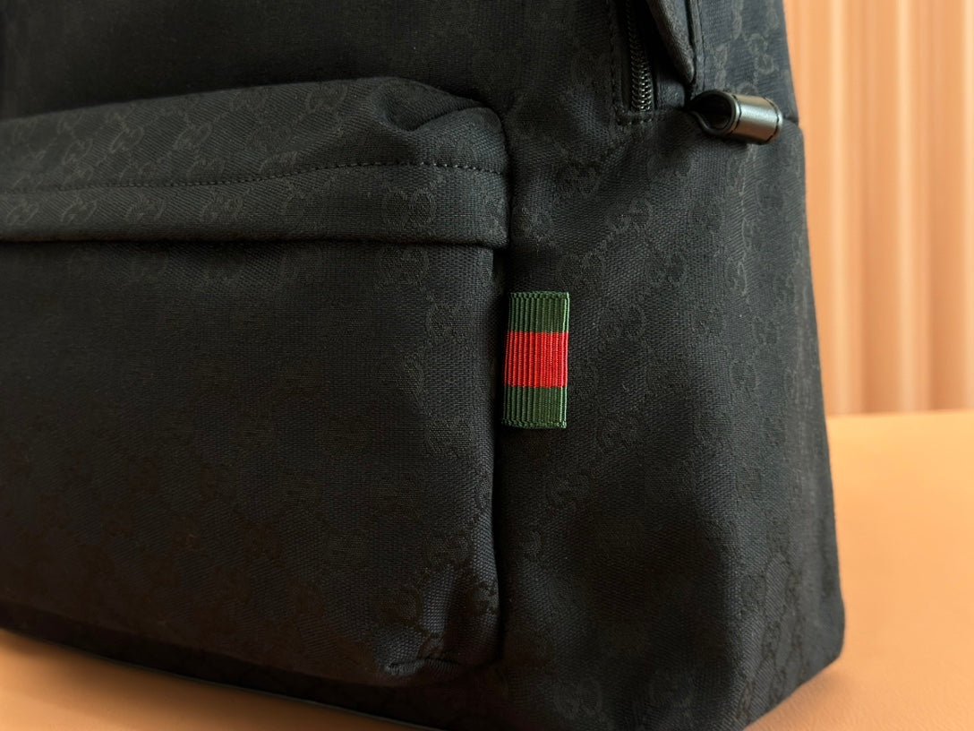 {Style No: KOR6HEV8} MEDIUM BACKPACK 42 IN BLACK GG CANVAS - Image 6