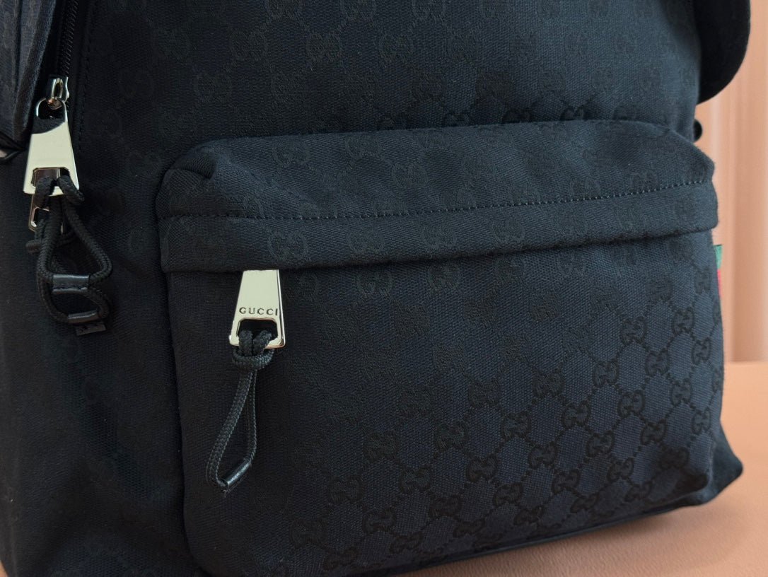 {Style No: KOR6HEV8} MEDIUM BACKPACK 42 IN BLACK GG CANVAS - Image 7