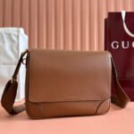 {Style No: CW92IJK3} MEDIUM EMBLEM CROSSBODY BAG 29 IN BROWN CALFSKIN