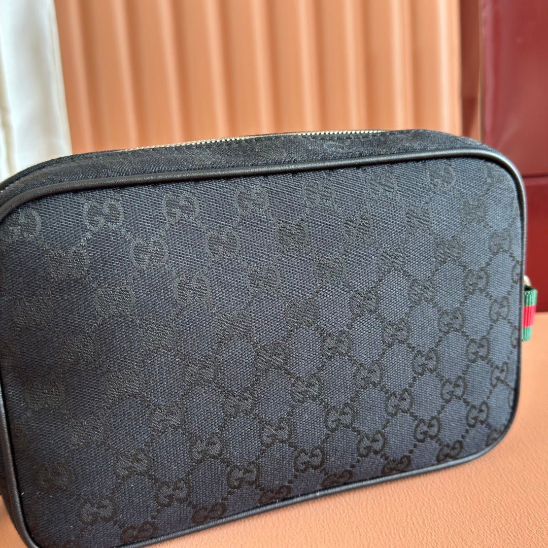 {Style No: 7IHJJV85} SMALL CROSSBODY BAG 23.5 IN BLACK GG CANVAS - Image 9