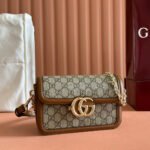 {Style No: O9PGXGCU} GO SMALL SHOULDER BAG 21.5 IN DARK GREY BROWN CALFSKIN