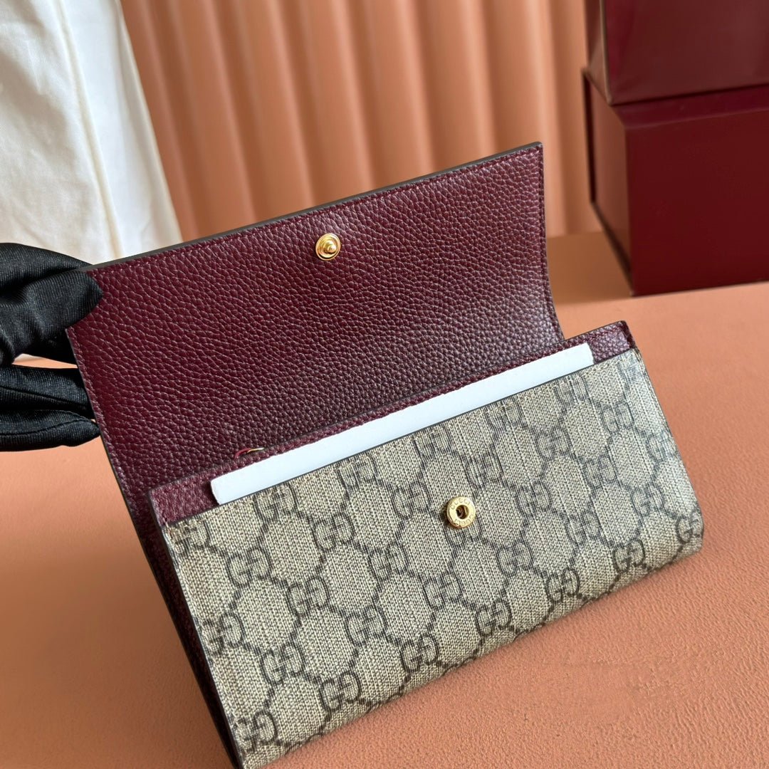 {Style No: O19BIPL1} GG MARMONT BAG 19 EBONY AND DARK RED CALFSKIN ON CHAIN - Image 4