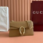 {Style No: 3IIFXT9O} GUCCI 25S DIONYSUS WALLET 28 IN SAND BROWN CALFSKIN