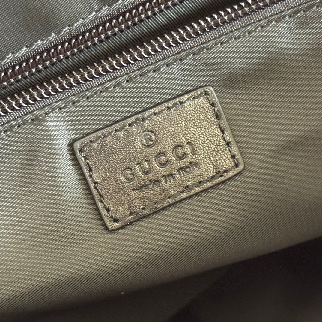 {Style No: E3G1GBCI} GUCCI NEXUS SMALL CROSSBODY BAG 37 IN BLACK NYLON - Image 8