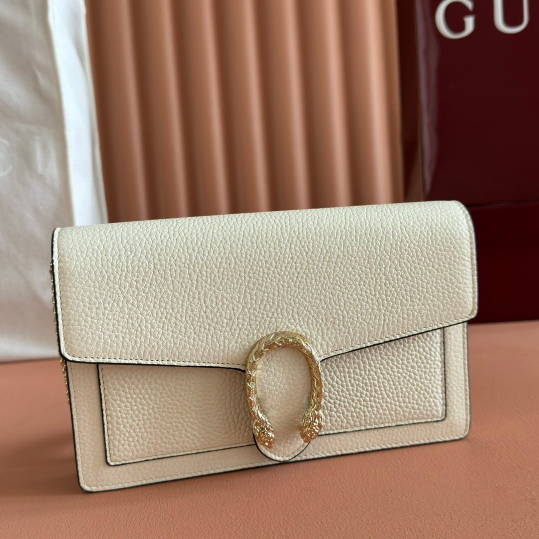 {Style No: R3CTME8I} GUCCI 25S DIONYSUS WALLET ON CHAIN 20 IN IVORY CALFSKIN - Image 2