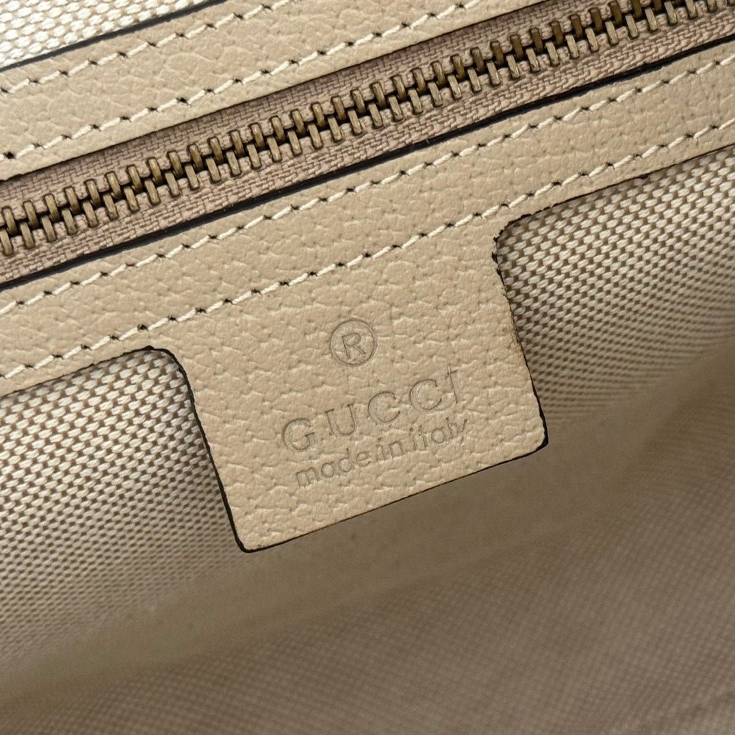{Style No: 8MJUVRKW} GG 25S EPILOGUE BAG 30 IN BEIGE AND WHITE CALFSKIN - Image 8