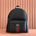 {Style No: H6XP4J38} GUCCI 25S OPHIDIA MEDIUM BACKPACK 41 BLACK IN CALFSKIN