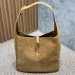 {Style No: VP7XJZOJ} LE 5 À 7 SUPPLE BAG 31 IN PEANUT BROWN SUEDE