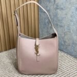 {Style No: ZXF8ULJB} LE 5 À 7 SMALL SUPPLE 22 IN BABBY PINK CALFSKIN GOLD BUCKLE