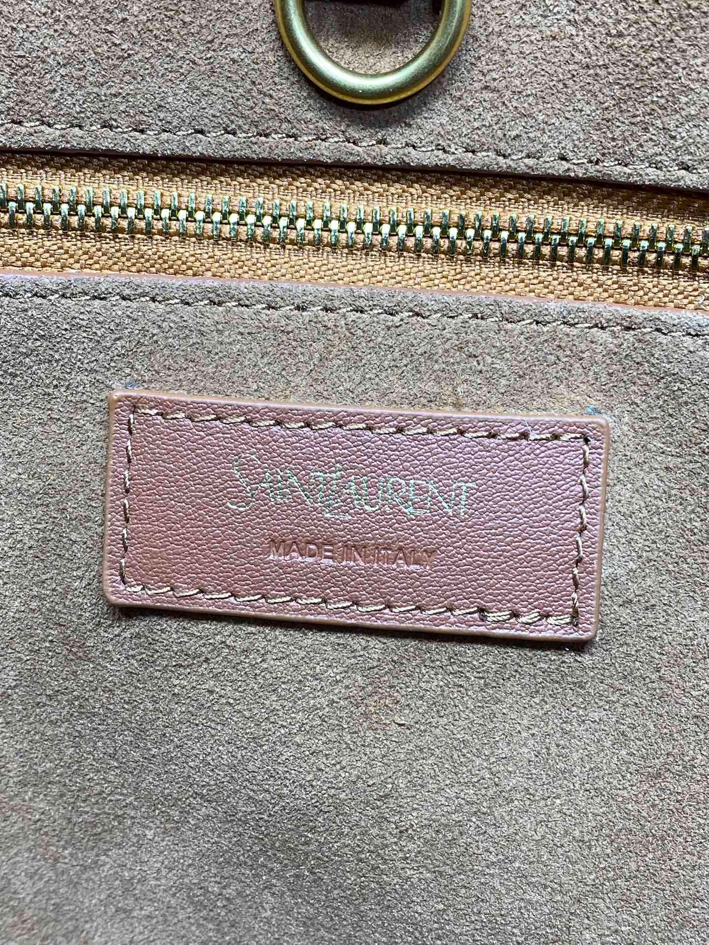 {Style No: 3PM65EA5} Y TOTE BAG 39 IN TAWNY BROWN CALFSKIN - Image 2