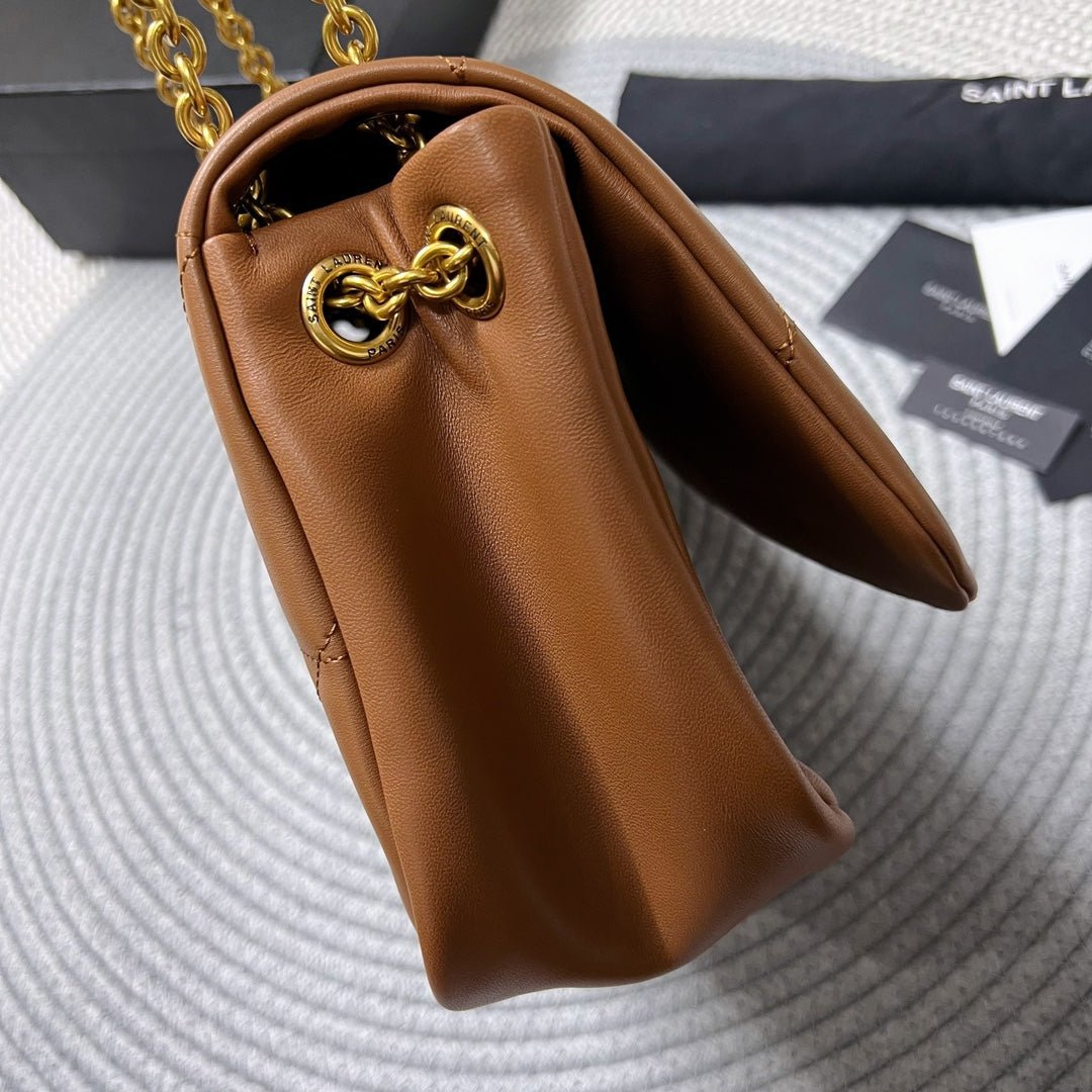 {Style No: VAN6KL4E} JAMIE 4.3 SMALL BAG 25 IN TAWNY BROWN LAMBSKIN GOLD HARDWARE - Image 4