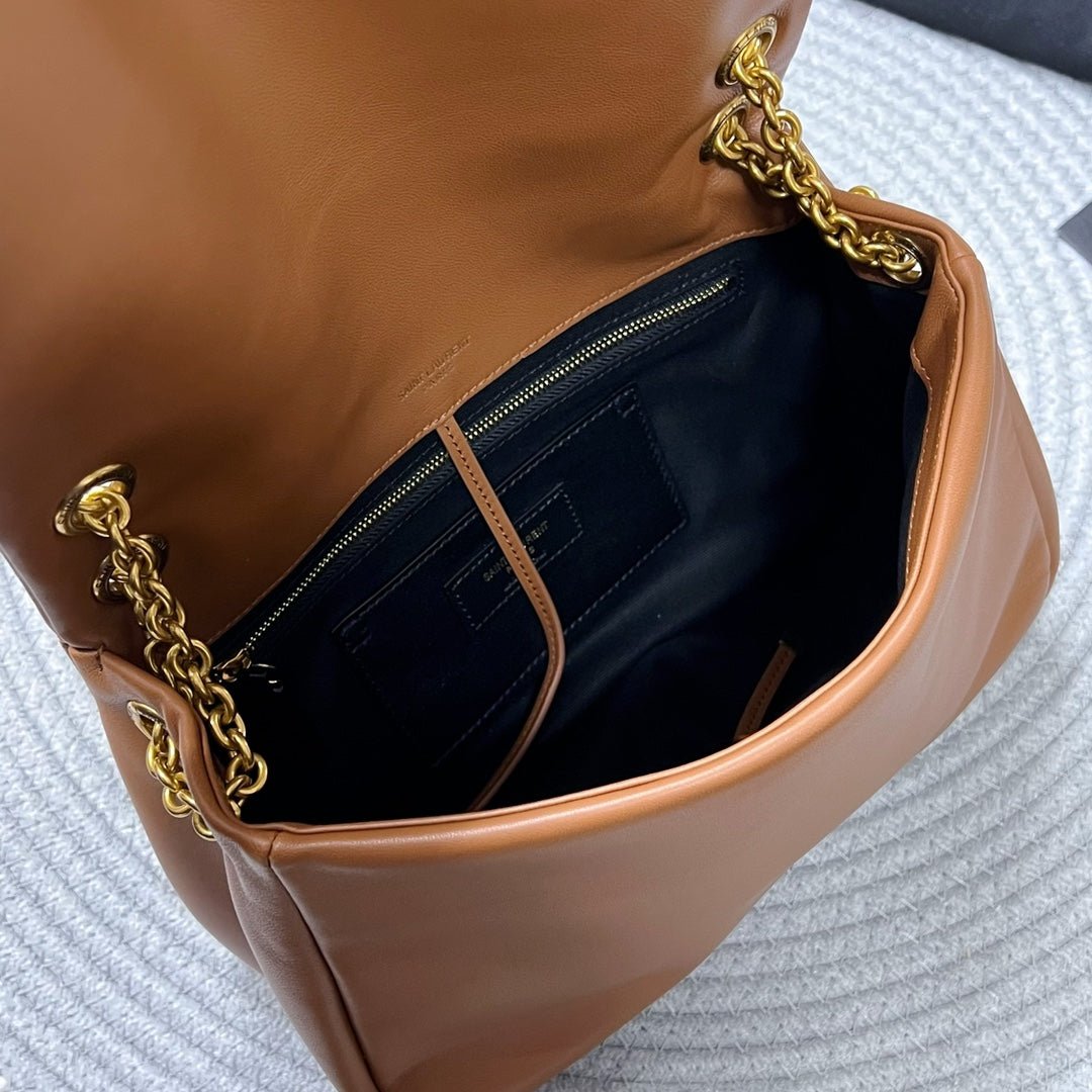 {Style No: VAN6KL4E} JAMIE 4.3 SMALL BAG 25 IN TAWNY BROWN LAMBSKIN GOLD HARDWARE - Image 7
