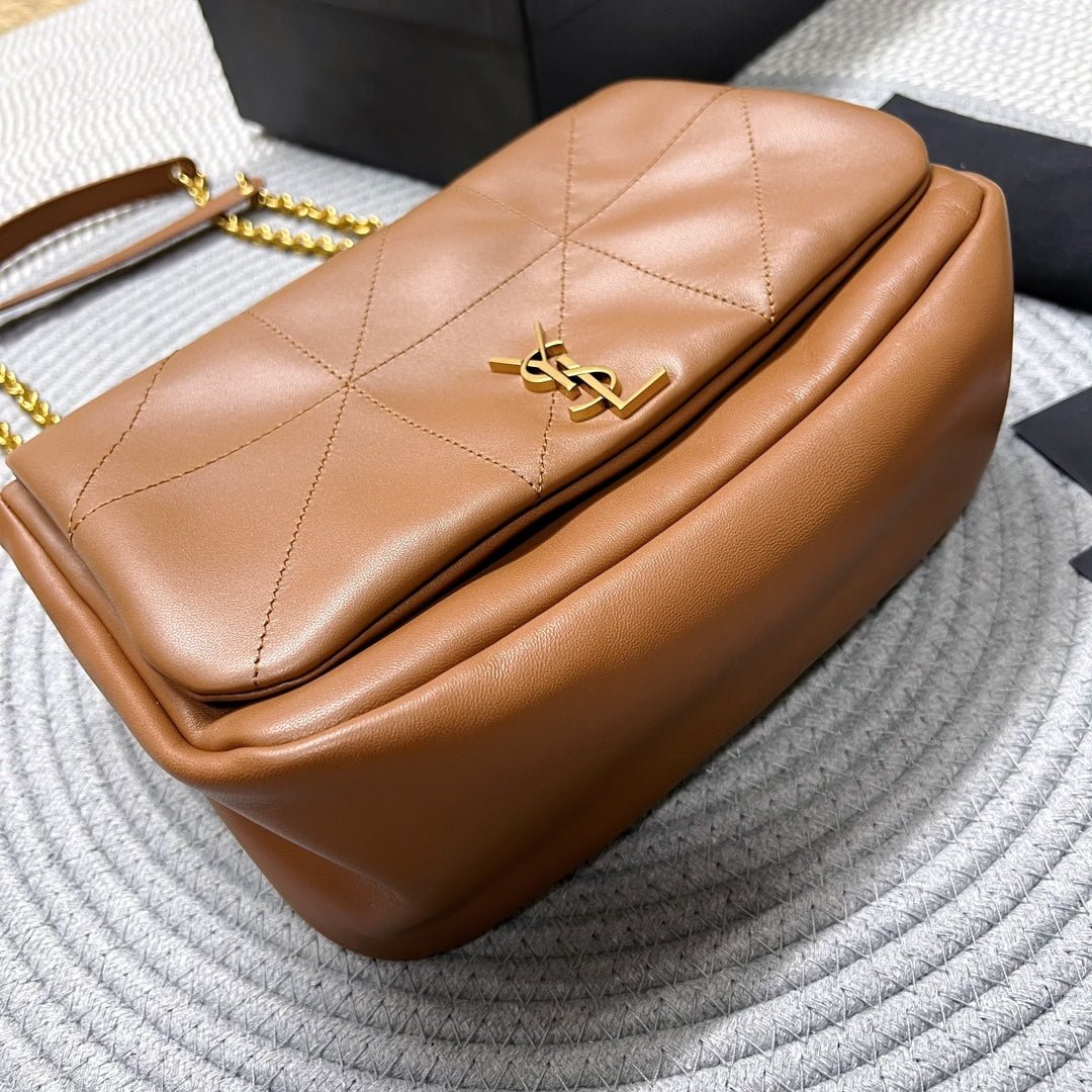 {Style No: VAN6KL4E} JAMIE 4.3 SMALL BAG 25 IN TAWNY BROWN LAMBSKIN GOLD HARDWARE - Image 8