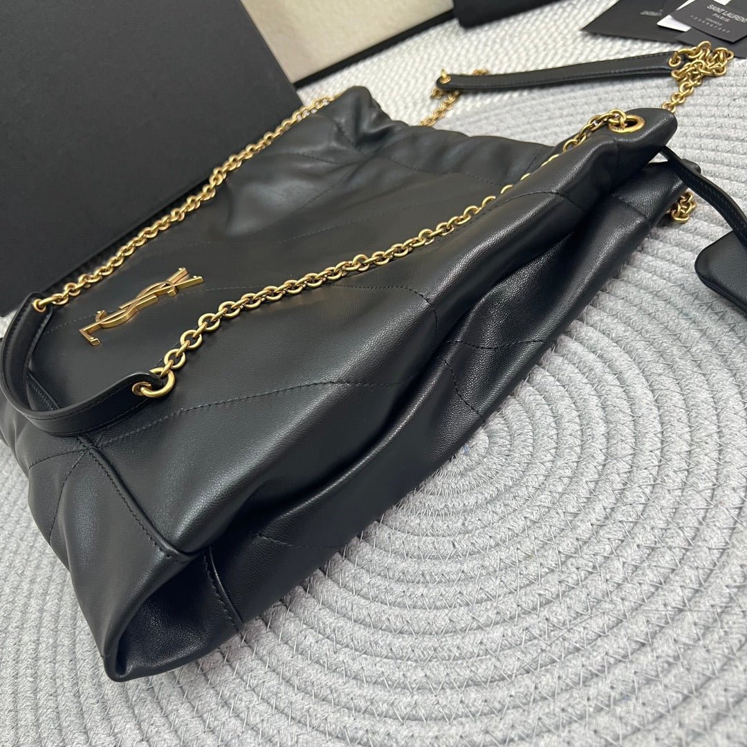 {Style No: 6UMYGNJW} JAMIE POCHON 38 IN BLACK LAMBSKIN GOLD HARDWARE - Image 7