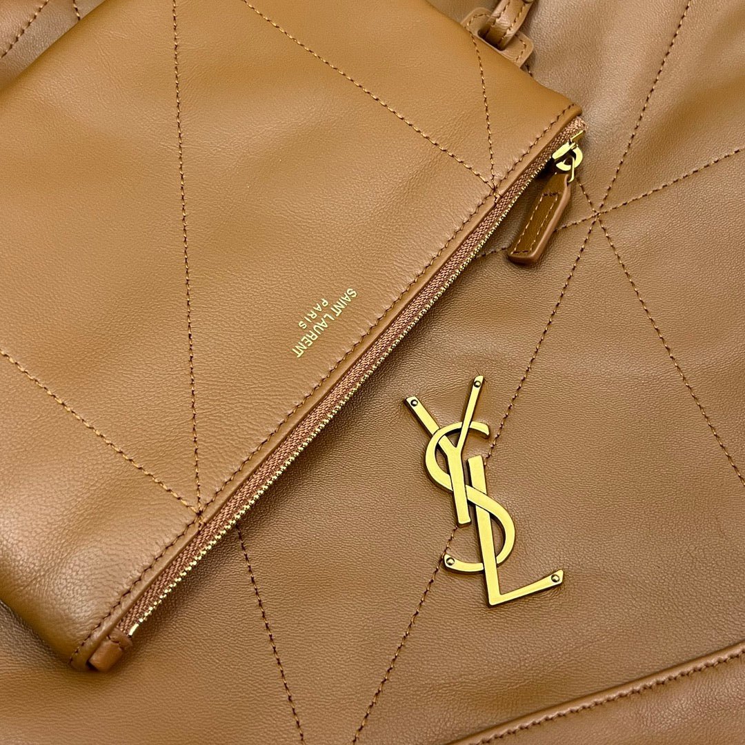 {Style No: EO7TZB3N} JAMIE POCHON 33 IN BRONZE BROWN LAMBSKIN GOLD HARDWARE - Image 3