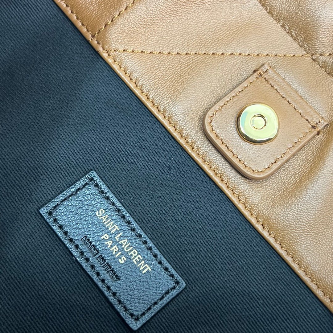 {Style No: EO7TZB3N} JAMIE POCHON 33 IN BRONZE BROWN LAMBSKIN GOLD HARDWARE - Image 4