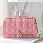 {Style No: MZC53FQ7} MINI 24 TOP-HANDLE LIGHT PINK LAMBSKIN