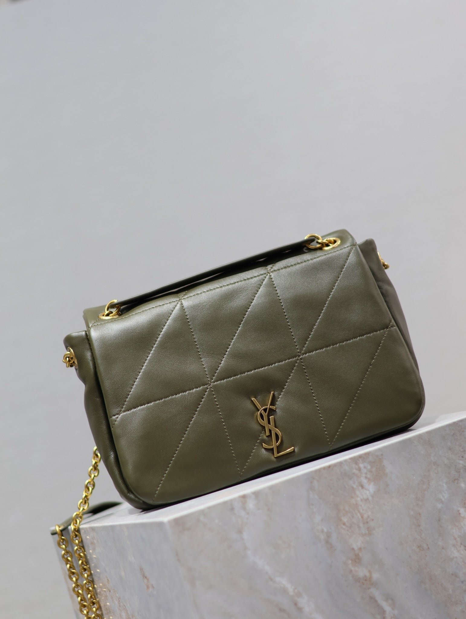 {Style No: IR3NOZPZ} YSL 25S JAMIE 25 IN LIGHT MUSK LAMBSKIN GOLD HARDWARE - Image 7