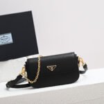 {Style No: FNGYY4RY} MINI FLAP BAG 20 IN BLACK SAFFIANO LEATHER GOLD HARDWARE