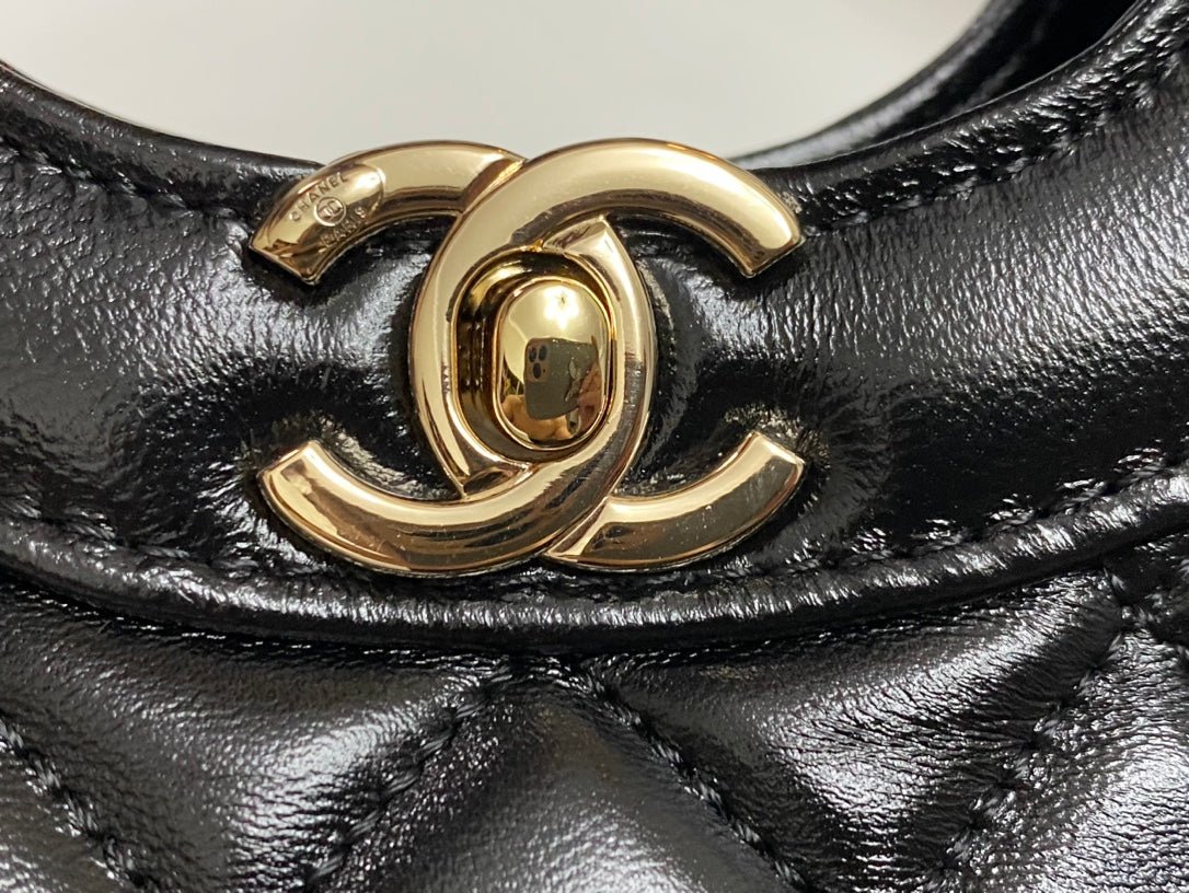{Style No: JQQYH8IO} CC MINI 23 SHOPPING BAG IN BLACK CALFSKIN - Image 6