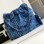 {Style No: YXHRCBF6} CC MEDIUM 37 BAG IN NAVY BLUE DENIM