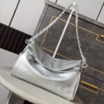 {Style No: GNZ6Y1UL} CHANEL 25S HOBO BAG 30 CM IN SILVER SMOOTH CALFSKIN