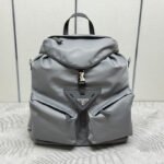 {Style No: 8H24OBRX} TRIANGLE LOGO BACKPACK 42 IN RHINO GRAY RE-NYLON