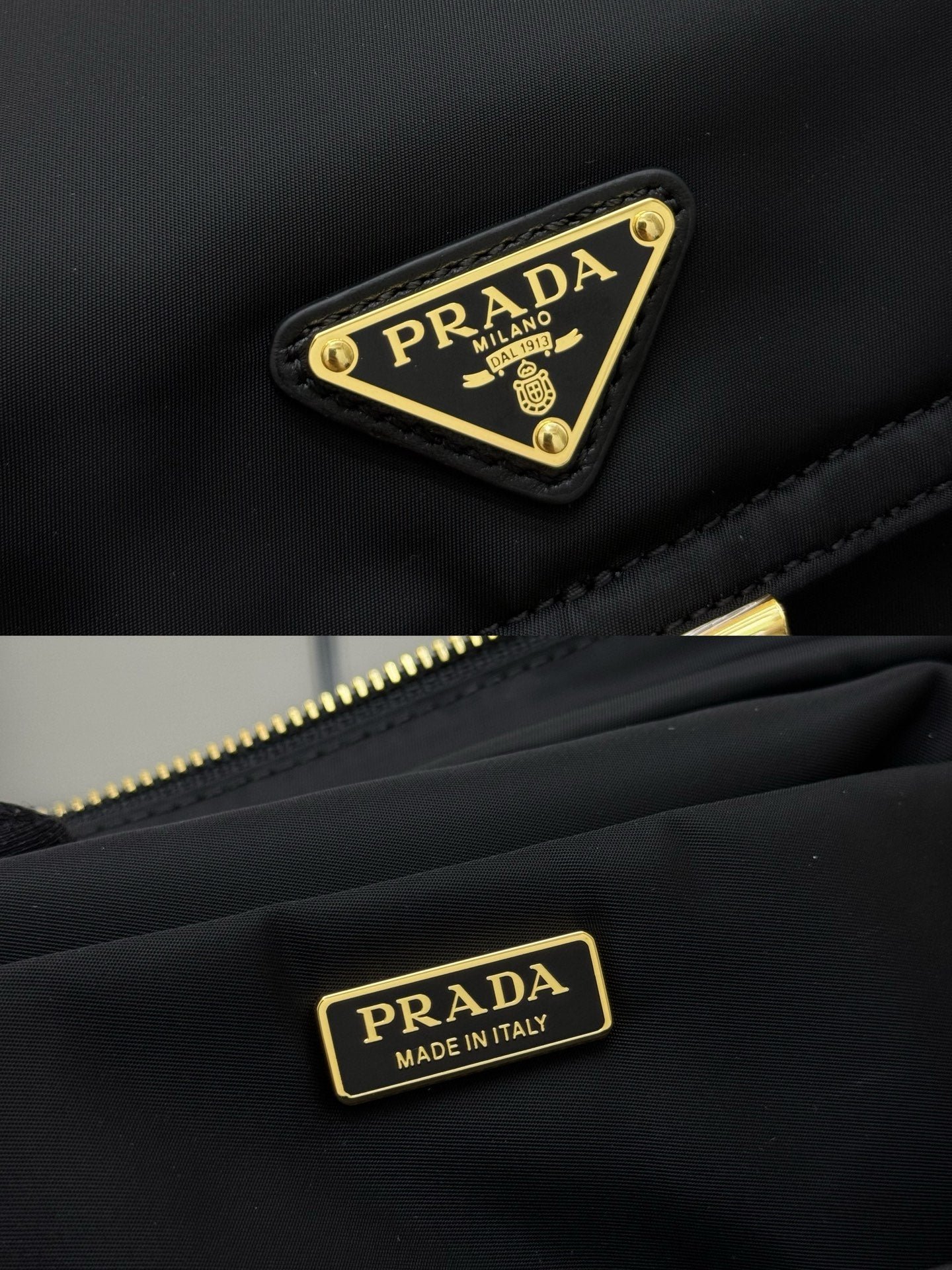 {Style No: YBXJY9Y4} PRADA 25S EXPLORE LARGE SHOULDER BAG 30 IN BLACK RE-NYLON WITH FLAP - Image 6