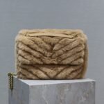 {Style No: SB6TIIUR} NIKI MEDIUM 28 IN DARK BEIGE RABBIT FUR