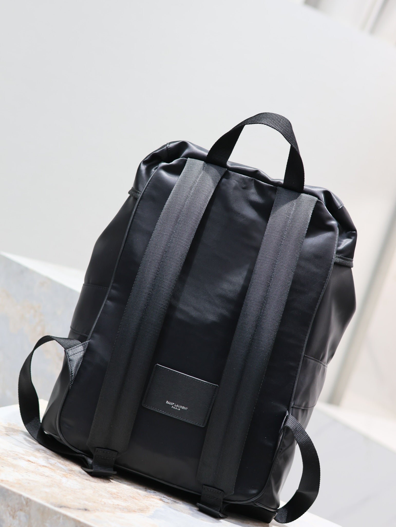{Style No: 6O5HPKNU} WATERPROOF BACKPACK 45 IN BLACK NYLON WITH EMBOSSED LOGO - Image 5