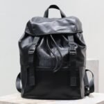 {Style No: 6O5HPKNU} WATERPROOF BACKPACK 45 IN BLACK NYLON WITH EMBOSSED LOGO
