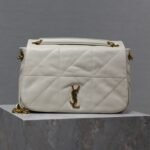 {Style No: 6S6CTH7O} JAMIE 4.3 SMALL BAG 25 IN WHITE LAMBSKIN GOLD HARDWARE