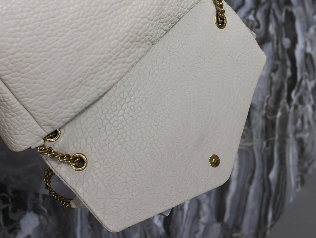 {Style No: ZD2LZYUS} CALYPSO BAG 35 IN WHITE LAMBSKIN GOLD HARDWARE - Image 2