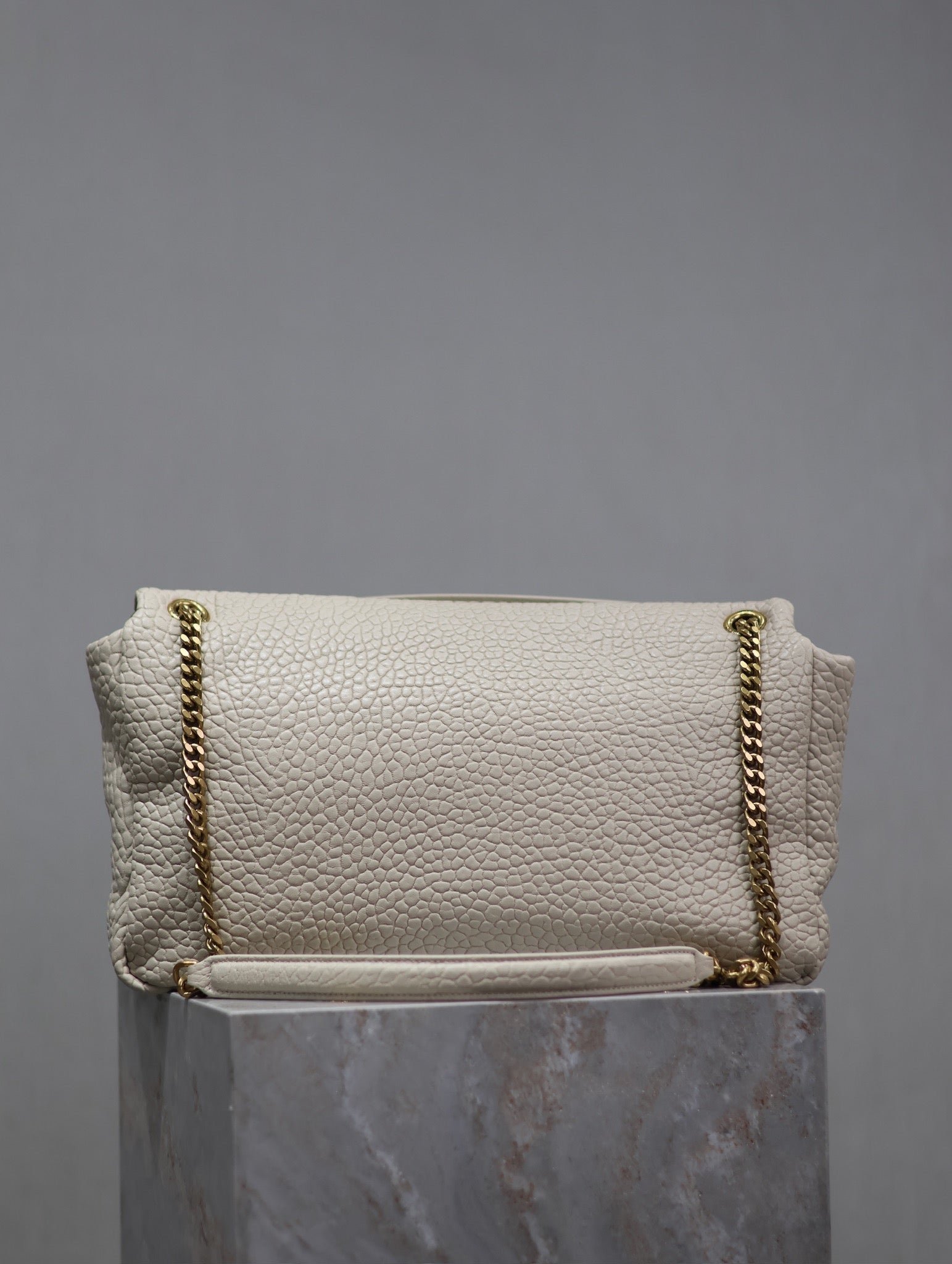 {Style No: ZD2LZYUS} CALYPSO BAG 35 IN WHITE LAMBSKIN GOLD HARDWARE - Image 9