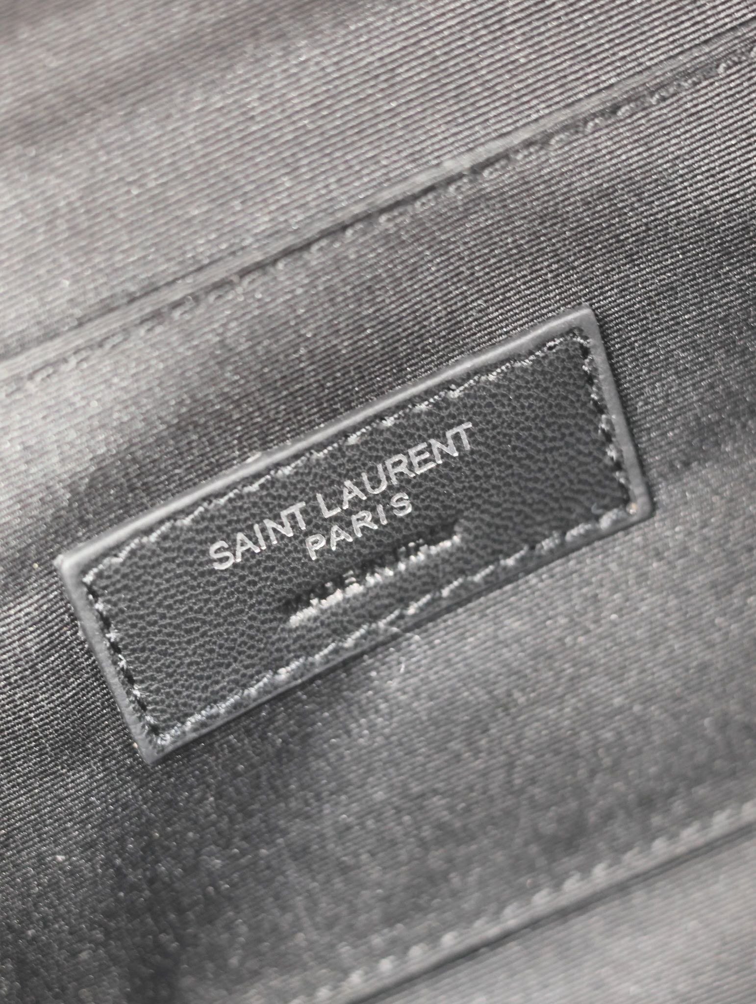 {Style No: C36WQQ96} YSL 25S CLASSIC CROSSBODY BAG 26 IN BLACK CANVAS SILVER HARDWRE - Image 9