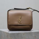{Style No: 3VRR8TGW} YSL 25S NIKI BABY 22 IN BROWN CALFSKIN GOLD HARDWRE
