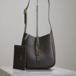 {Style No: DVDYS57J} YSL 25S LE 5 À 7 BAG 16 IN LIGHT MUSK GRAINED CALFSKIN GOLD HARDWARE