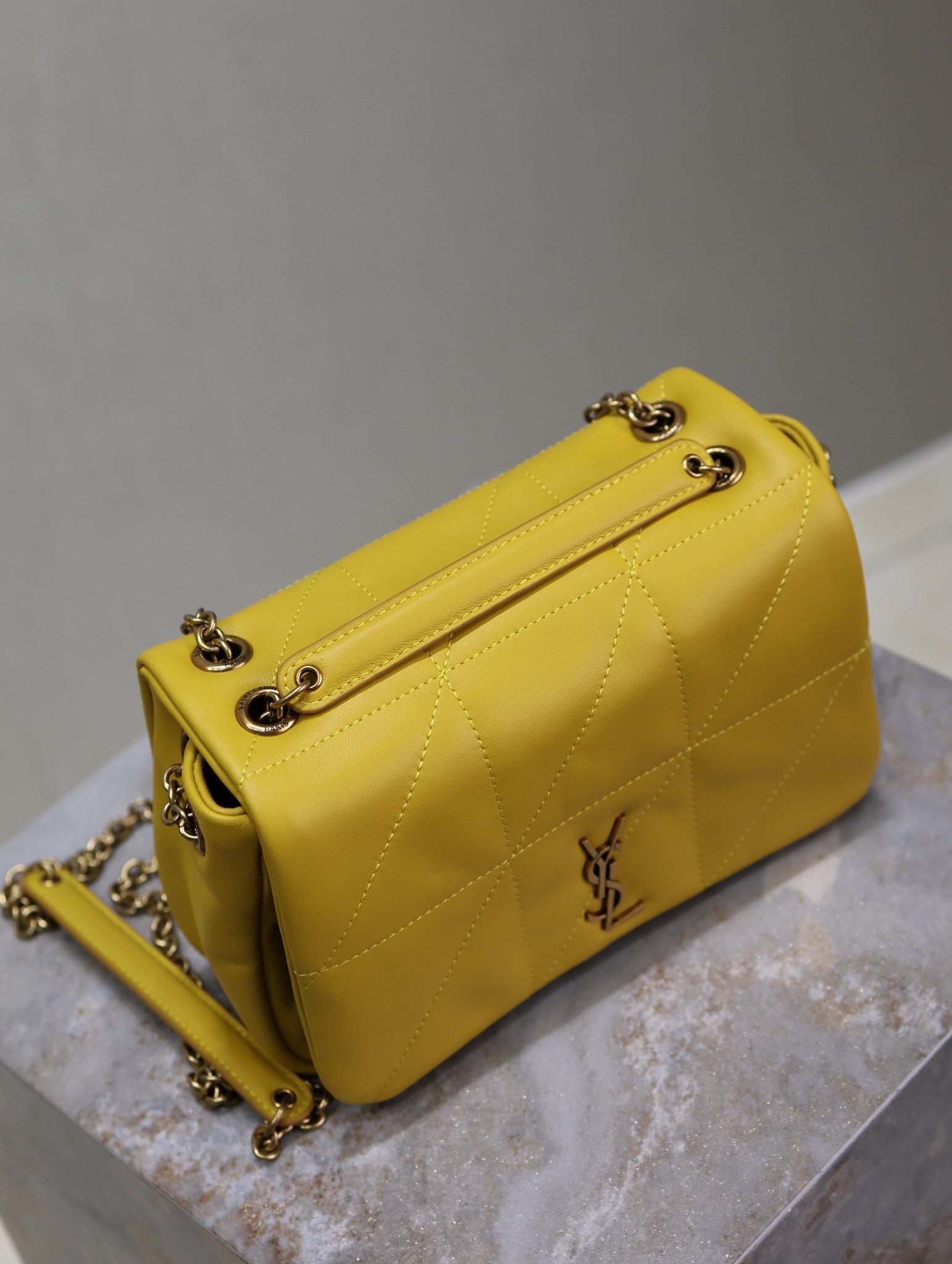 {Style No: 27KV6ULK} JAMIE 4.3 MINI BAG 20 IN MUSTARD YELLOW LAMBSKIN COPPER HARDWARE - Image 5