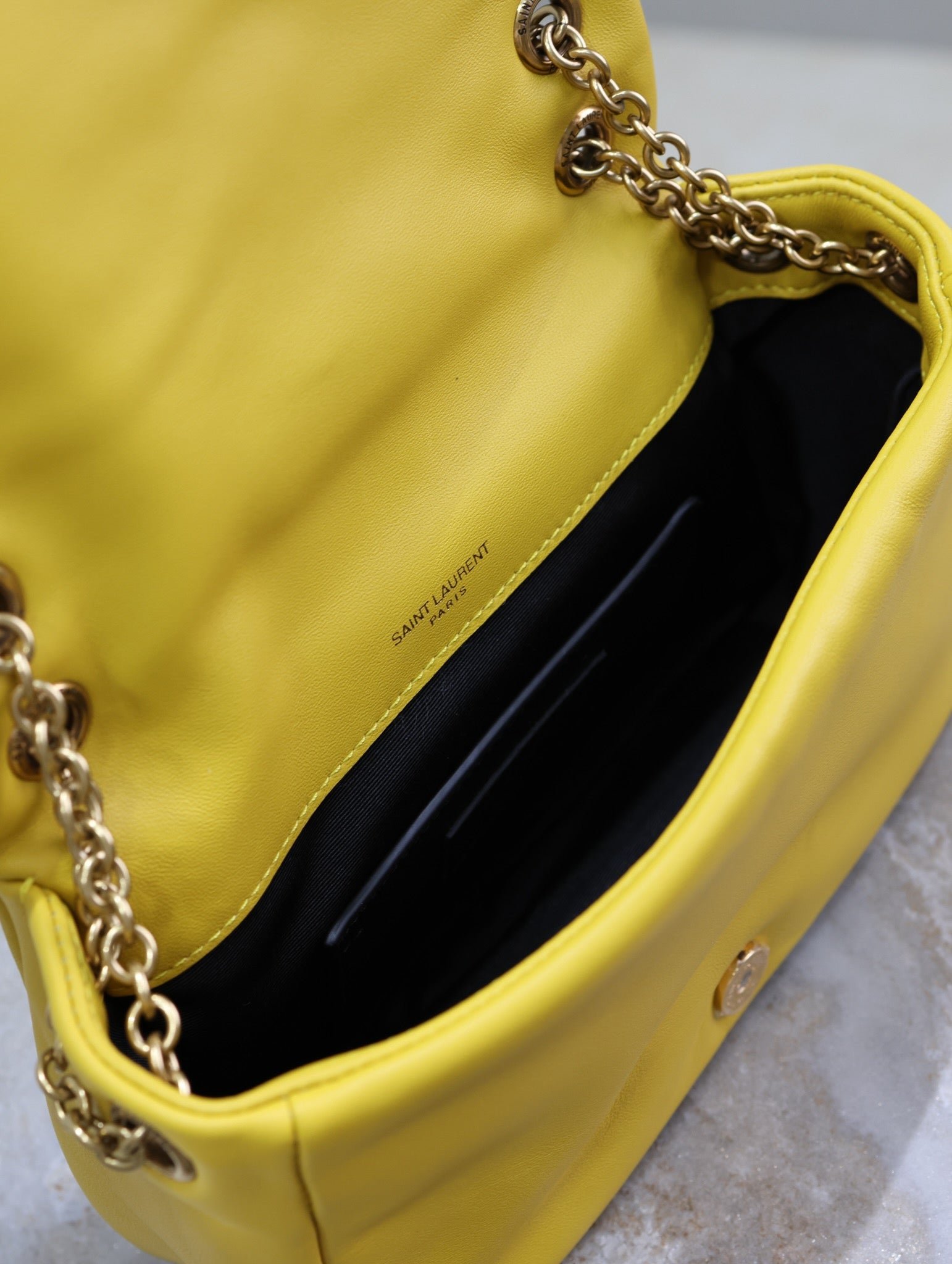 {Style No: 27KV6ULK} JAMIE 4.3 MINI BAG 20 IN MUSTARD YELLOW LAMBSKIN COPPER HARDWARE - Image 9