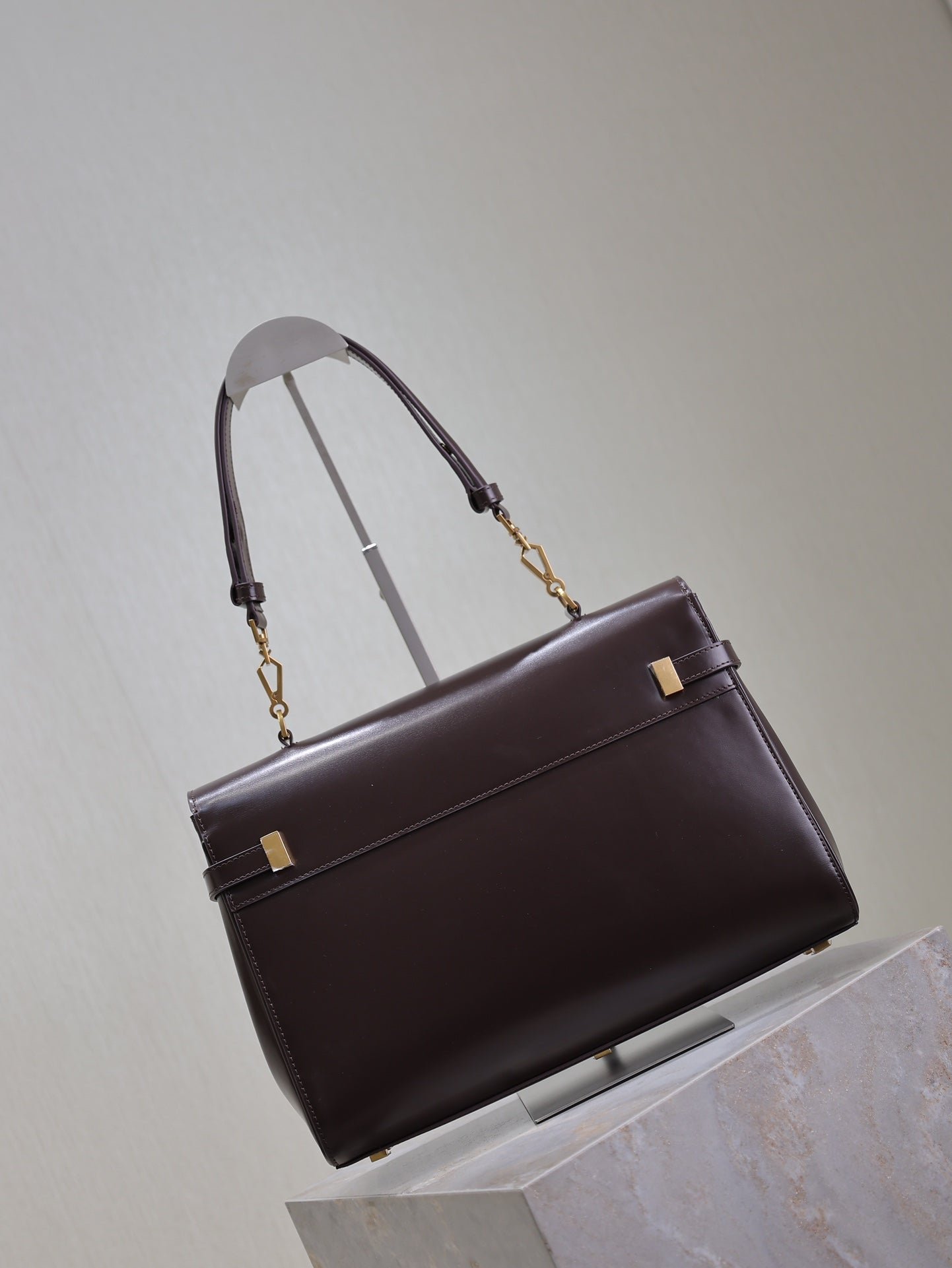 {Style No: 1NBTD4RH} MANHATTAN TOP HANDLE BAG 32 IN BRUNETTE BROWN CALFSKIN - Image 2