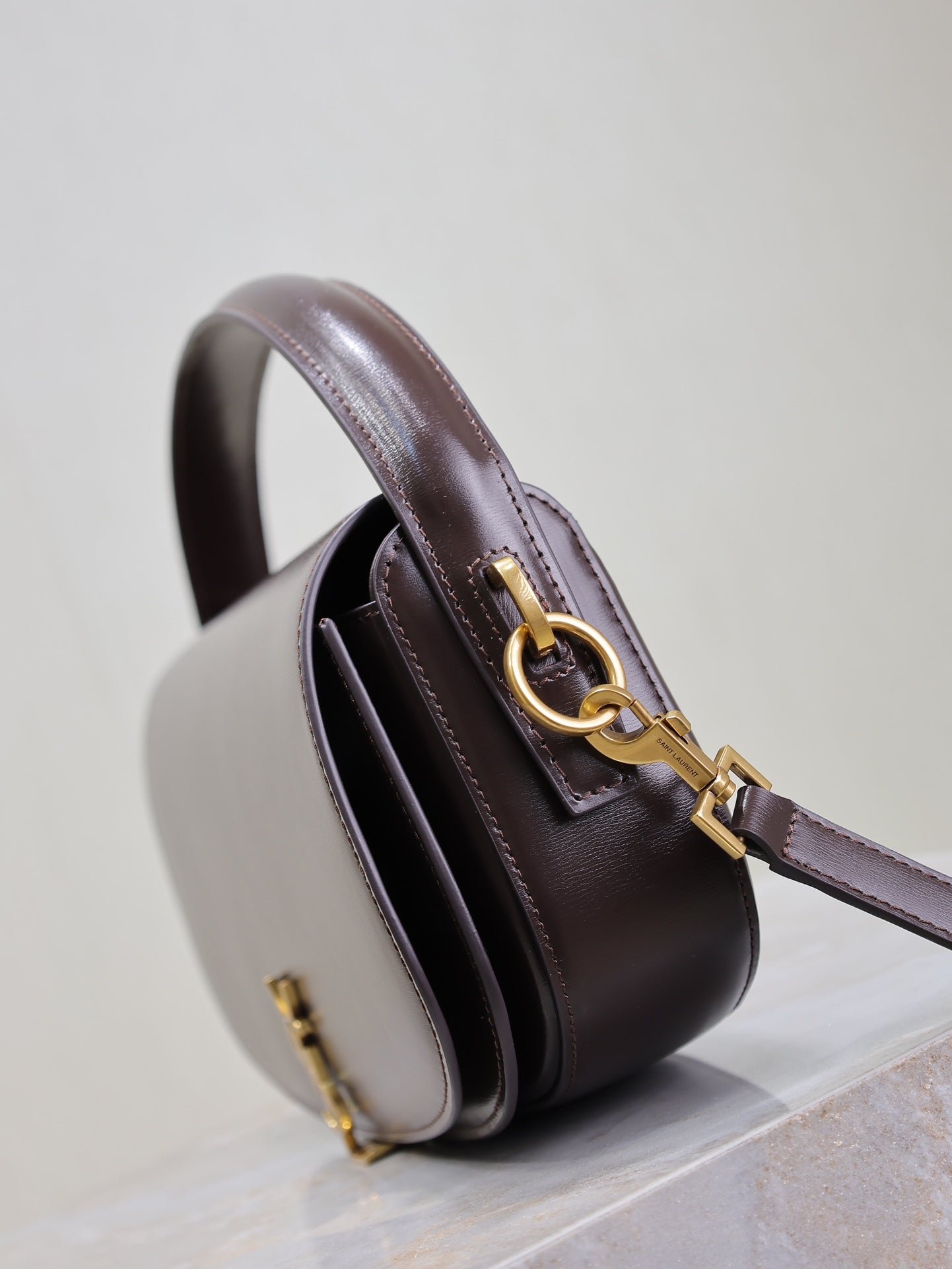 {Style No: QIXM5XW6} VOLTAIRE 24 IN BRUNETTE BROWN CALFSKIN - Image 7