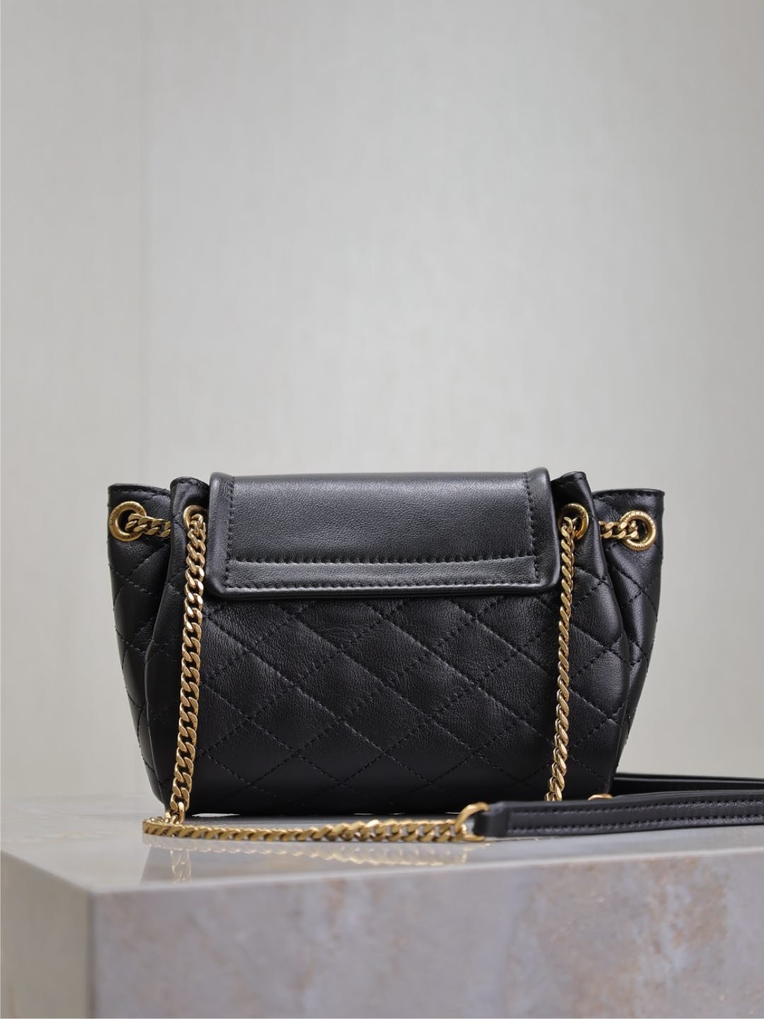 {Style No: B33W918D} MINI NOLITA BAG 18 IN BLACK LAMBSKIN COPPER HARDWARE - Image 2