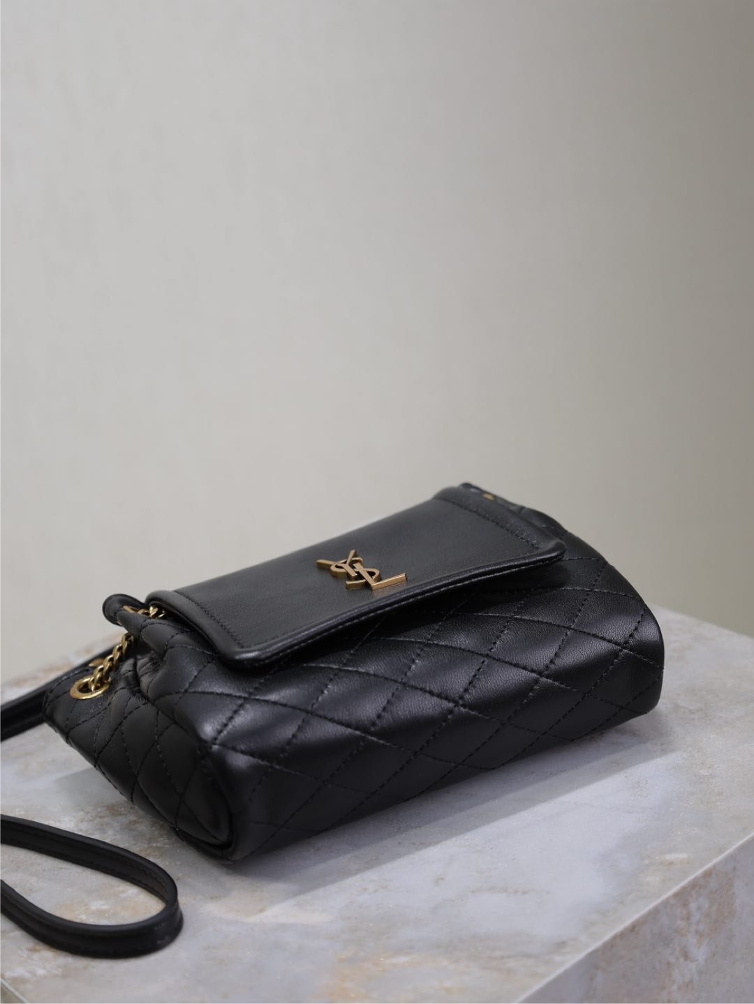 {Style No: B33W918D} MINI NOLITA BAG 18 IN BLACK LAMBSKIN COPPER HARDWARE - Image 4