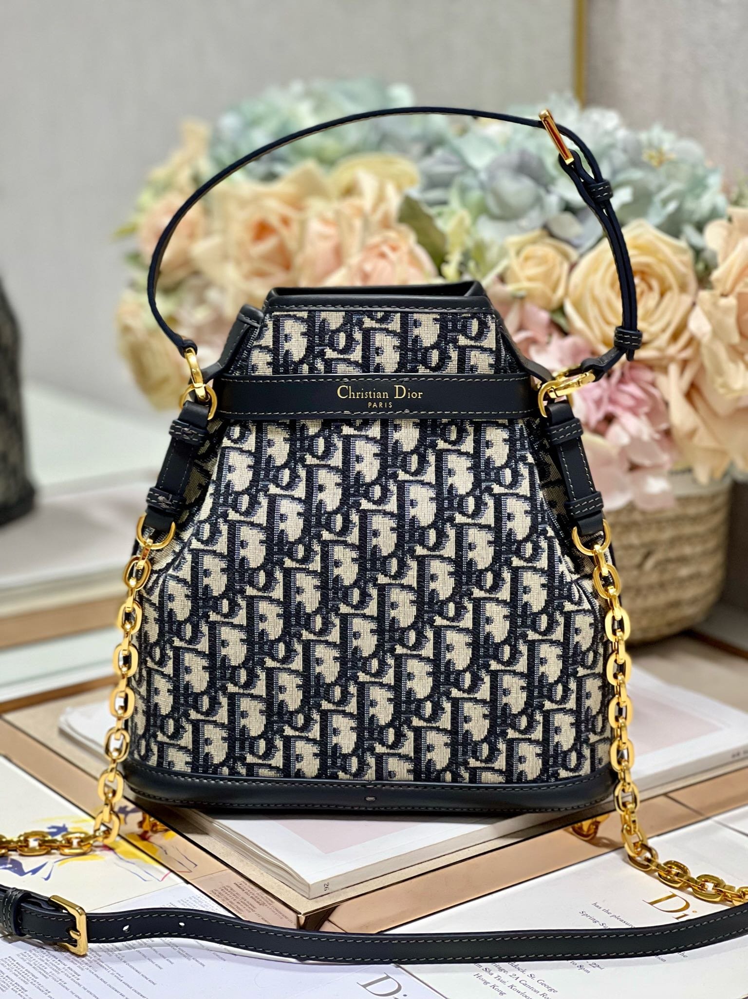 {Style No: B9H2WA79} CEST CD 24CM BLUE OBLIQUE EMBROIDERY - Image 5